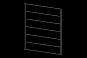 6' Stainless Steel Vertical Ladder (168 cm.) - EN16630