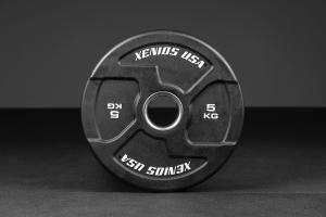 USED - Black PU X-GRIPS Olympic Plate - 5 Kg.
