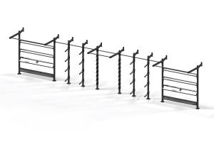XRIG™ - Wall Mounted Multi Storage + Offset Pull-Up Bar