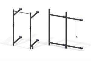 XRIG™ SERIES - ESSENTIAL - Wall-mounted Foldable Rack – 41"  (105 cm.) w/Bar J-Rack