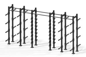 XRIG™ - Stand Alone 2 Sides Bars and Plates Storage Wall
