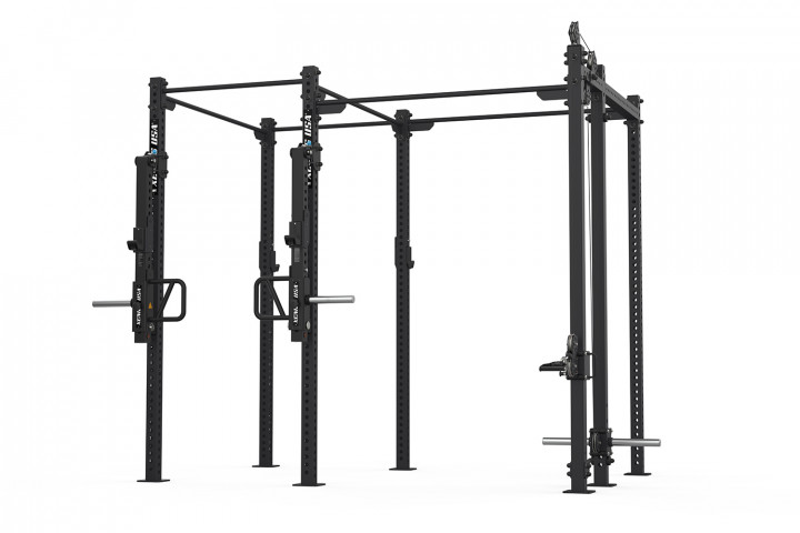 Compact RIG + RACK - w/Adjustbale Pulley Station - w/ Lever Arms Station - w/Bar J-Rack