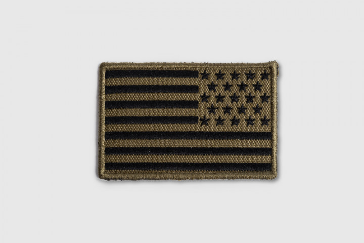 Toppa - Reverse US Flag Embroidered Verde