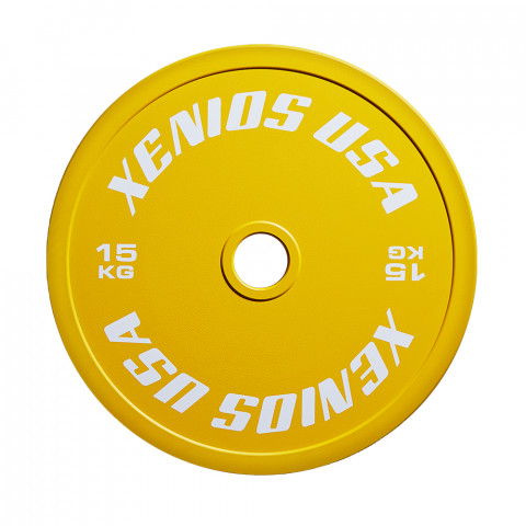 CNC STEEL - Yellow Powerlifting Calibrated Steel Plate - 15 Kg.