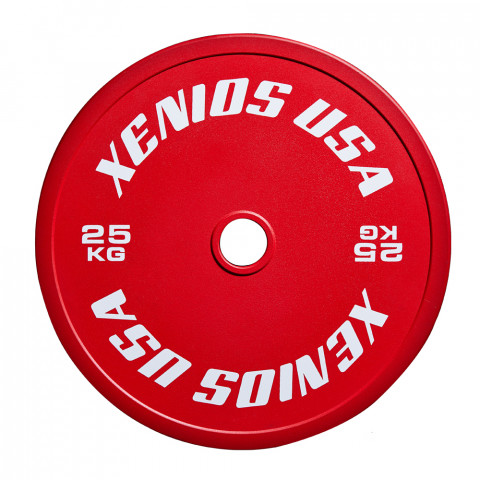 CNC STEEL - Red Powerlifting Calibrated Steel Plate - 25 Kg.