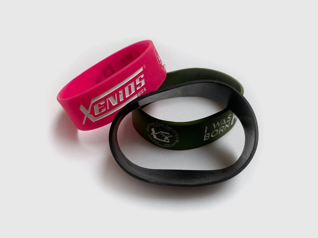 Latex Bracelets KIT - I Was Born RX - Black, Pink, Green