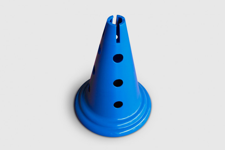 Agility Cone with hurdle bar holes - 30 cm