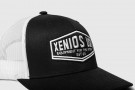 Trucker Hat - Xenios USA Patch - Black/White - One Size