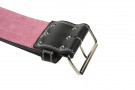 PRO Pink Powerlifting Belt w/Chromed Pronge buckle - S