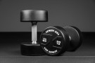 Black PU X-GRIPS Round Fixed Dumbbell (pairs)