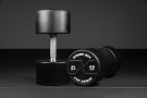 Black PU X-GRIPS Round Fixed Dumbbell (pairs)