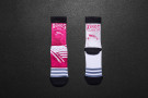 Workout Socks - Official Flag 09 - Fuchsia-White - Xenios USA