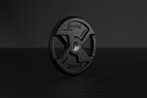 Black Rubber X-Grips Olympic Plate