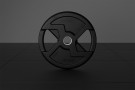 Black Rubber X-Grips Olympic Plate - 20 Kg