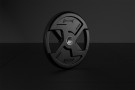 Black Rubber X-Grips Olympic Plate