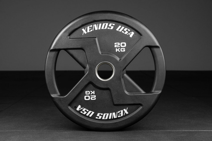 USED - Black PU X-GRIPS Olympic Plate - 20 Kg.