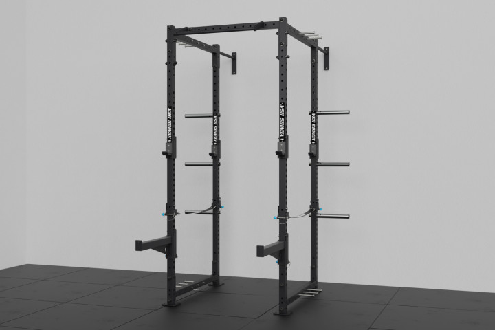 The Essentials Series: 1 Rack with Power Lifting Cage Wall Mounted