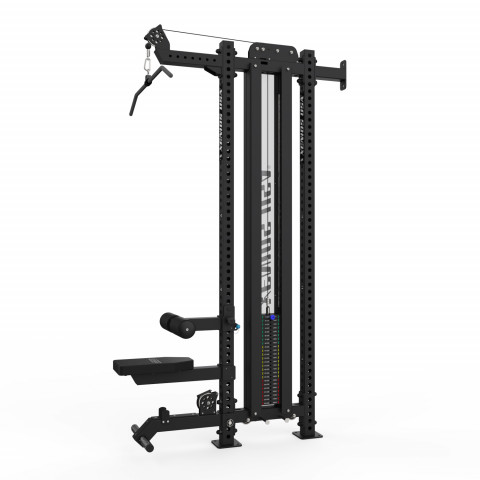 Wall Mounted Weight Stack Multi Pulley Station w/ Options - H 270 cm.