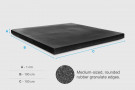XFloor - EVO Weight Drop Rubber Tile - 1 cm