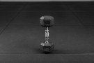 USED - The Essentials - Black Rubber Hex Dumbbell - 5 Kg.