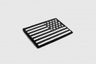 Patch - Reverse US Flagge gestickt Schwarz