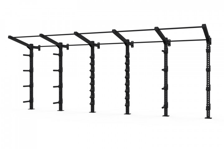 MAGNUM+ SERIES XRIG™ - Wall Mounted Bars and Plates Storage-Wall w-Offset Pull-Up bar - MS+