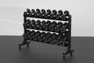 Massive Storage Rack - Multistorage Unit for X-Grips Dumbbells w/wheels (12 pairs)