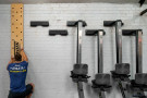 Wall Mounted Hanger for bench and rower