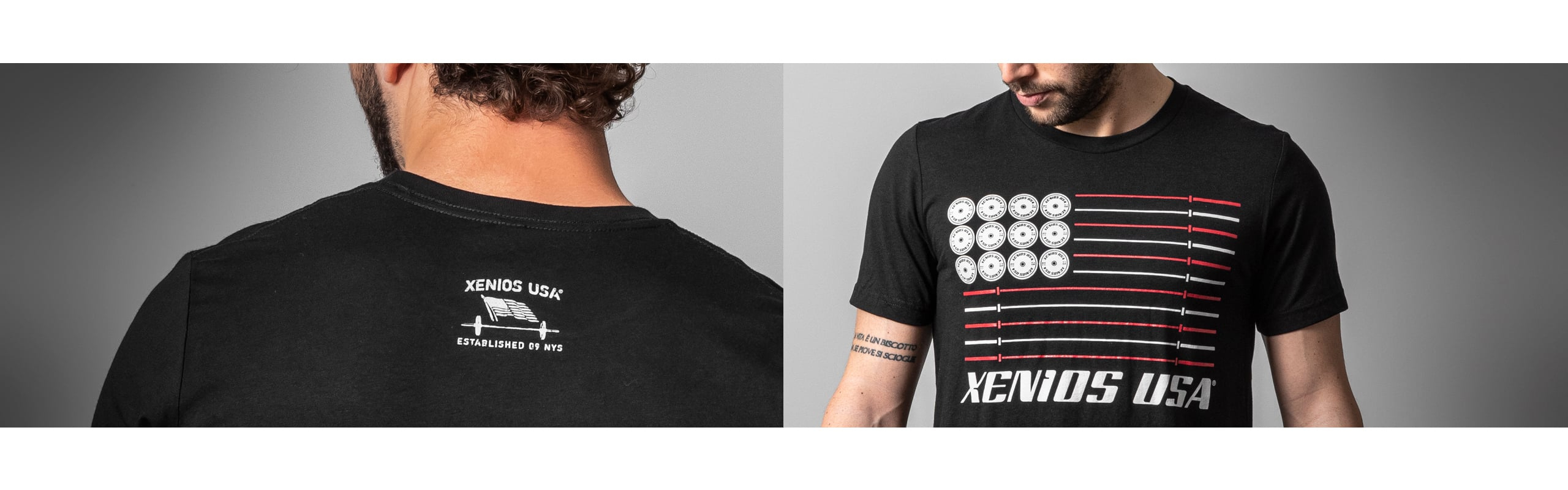 Männer T-Shirt - Xenios USA FLAGGE